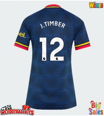 Arsenal Jurrien Timber #12 Replica Away Stadium Shirt for Women 2026-27 Short Sleeve